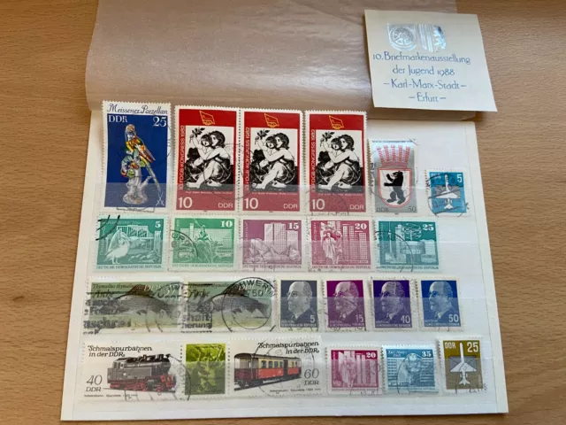 Lot Briefmarken Deutsche Demokratische Republik DDR - Eisenbahn – 1961 - 1988