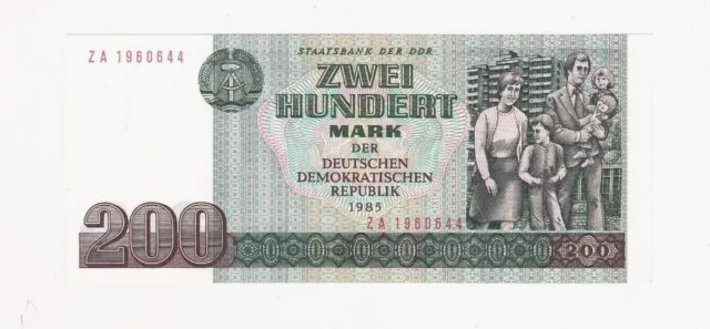 200 Mark der DDR Austauschserie ZA Ros. 364b Bankfrisch