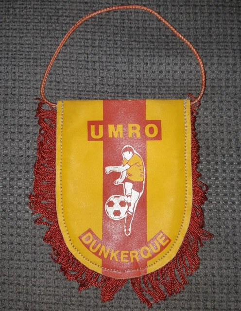 FANION 10*9 CM US.DUNKERQUE ANNEES 80 # 59-NORD
