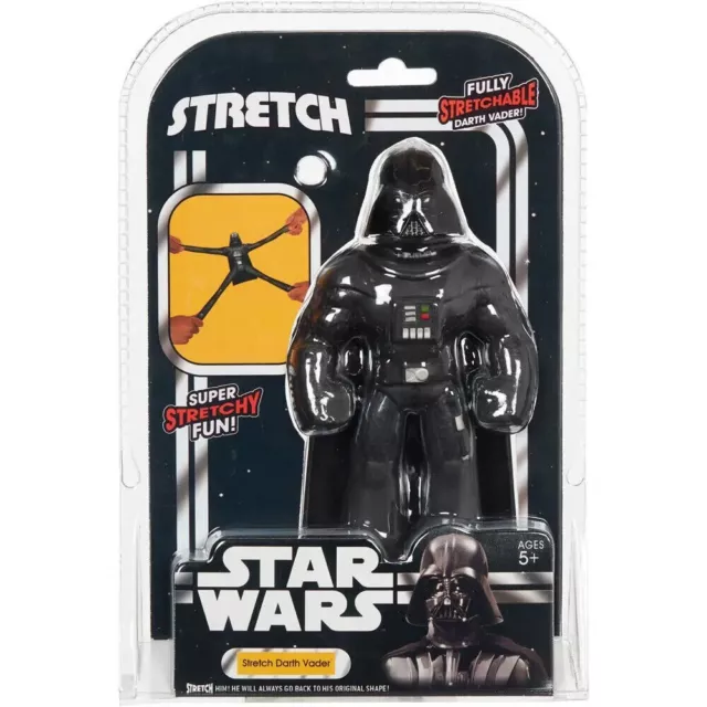 Stretch Mini Star Wars Darth Vader Action Figure - Brand New - FREE Postage