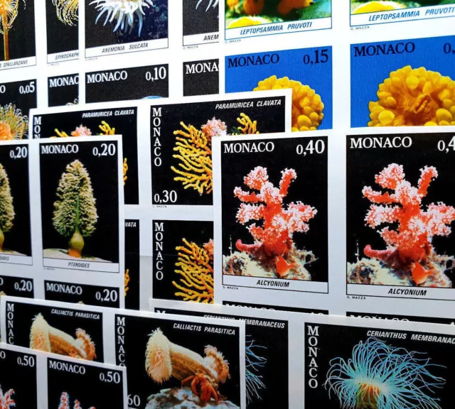 Monaco 1980 imperf - Corals - MNH - Full Set - Yvert €110.00+