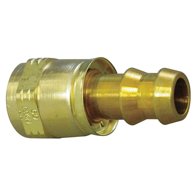 EATON AEROQUIP 4797-8-6B Hydraulic Hose Fitting,Brass,3/4"-16,JIC