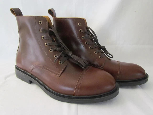 Massimo Dutti Mens Leather Lace Up Ankle Boots Brown US 10 EU 43 New 2056/450 MASSIMO DUTTI MENS Leather Lace Up Ankle Boots Brown US 10  main image 3