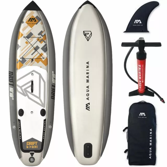 Aqua Marina Gonflable Dérive Sup Isup Stand Up Paddle Planche Surf Pêche De Neuf