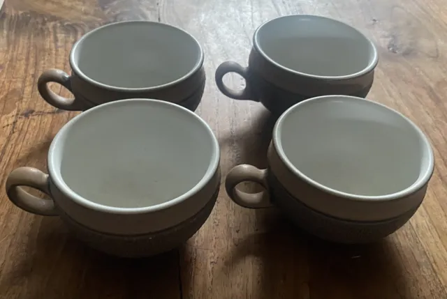 4 X Denby Cotswold Acorn Tea/Coffee Cup 3 5/8" x 2 5/8" No saucers