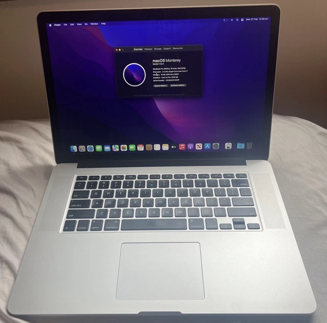 MacBook Pro 15-inch Mid 2015 2.5 GHz Quad-Core Intel Core i7 500GbSSD 16gb RAM