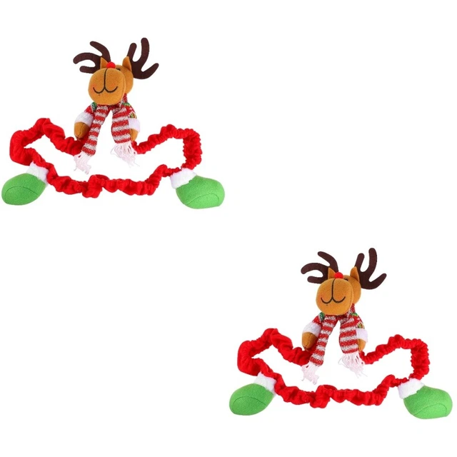 2 stücke Computer Monitor Dekorative Abdeckung Entzückende Weihnachten Elk