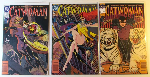 Catwoman Lot of 3 #9,10,11 DC Comics (1994) 2nd Series 1st Print Comic Books