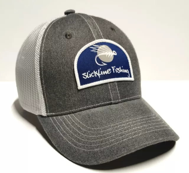 SLICKLINE FISHING Logo Snapback Trucker Hat Ball Cap Baseball Hat - FREE  SHIP 