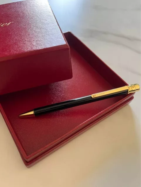 Cartier ballpoint pen Santos de Cartier steel/platinum