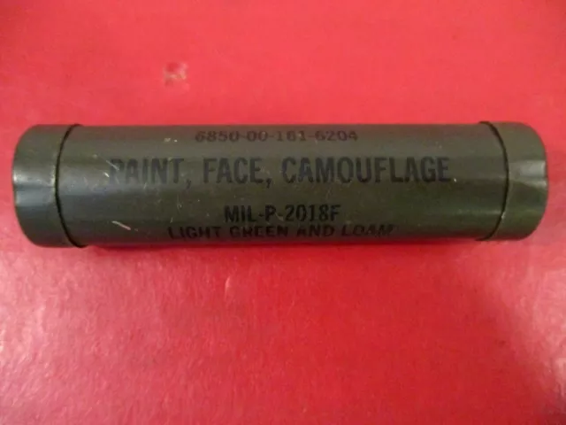 post-Vietnam US Army Camouflage Face Paint Sticks - Lt. Green & Loam Colors XLNT