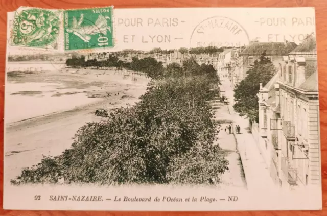 CPA 44 SAINT NAZAIRE, Le boulevard de l' Océan et la Plage