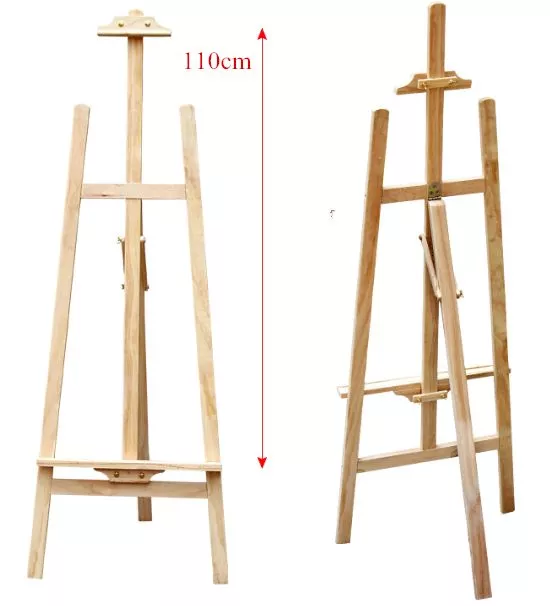 Adjustable Wooden Artist Painting Studio Display Tripod Easel(145Cm High)