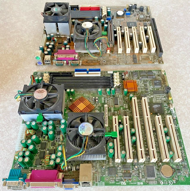 2 X FAULTY P3 / PIII dual motherboards with CPUs £85.00 - PicClick UK