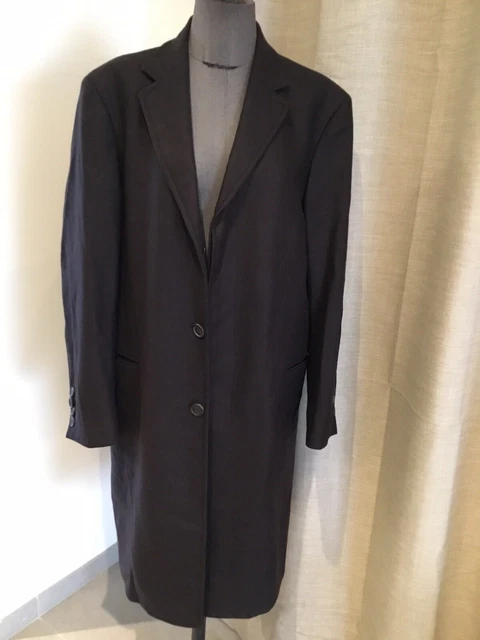Manteau En Cuir Vert Foncé Girbaud Doublé Marron - Taille 40 - Occasion Très Bon état