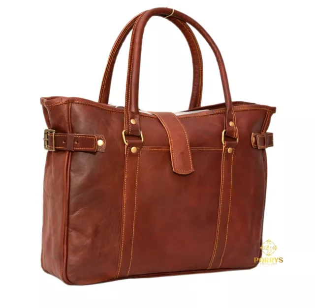 Femme Sac à Main - Cuir Brun Portable Sac - Décontracté Épaule Main. PL1-20