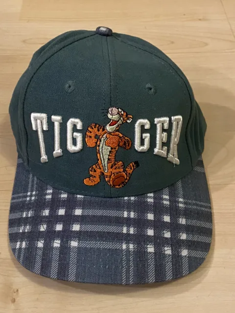Vintage The Disney Store Tigger Snapback Hat Made In USA Cap Disney G