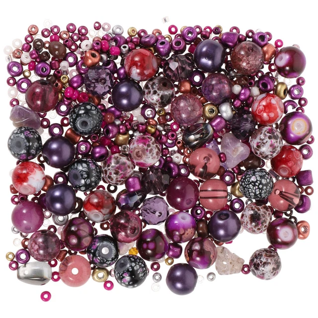 2 Packs Craft Beads Mixed Bead Suit Jewelry Necklace Spacer Beads