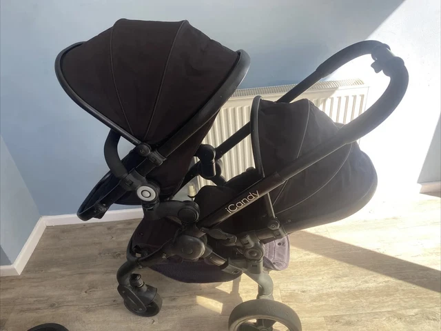 iCandy Peach Jet Double/Twin Pushchair main seat and blossom 2nd Seat