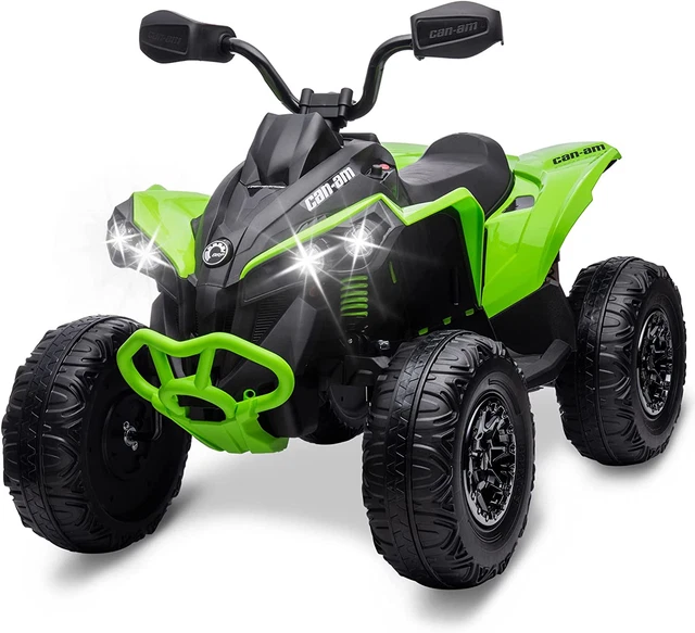 12 VOLT QUAD ATV Battery Powered RideOn Custom Graphic Design Sounds