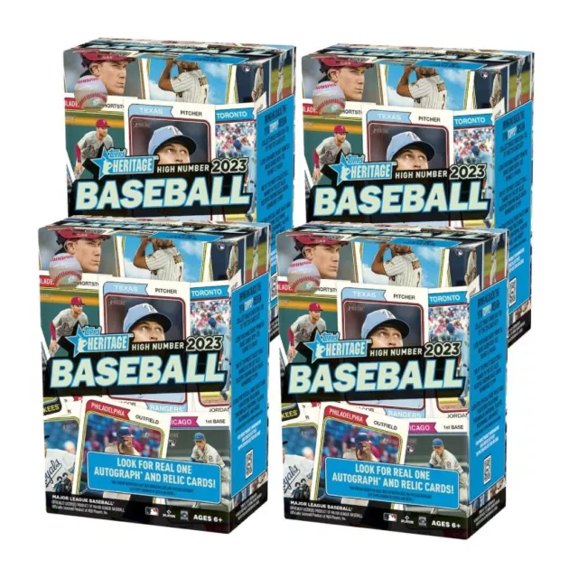 2023 Topps Heritage High Number Edition Sealed 8 Pack Blaster Box (4 boxes)