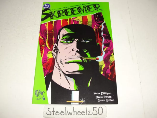 Skreemer #1 Comic DC 1989 Veto Gangster Peter Milligan Brett Ewins Steve Dillon