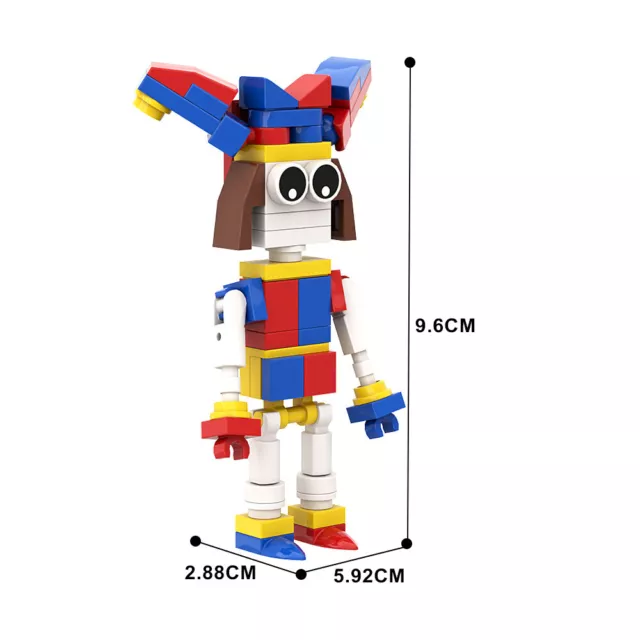 MOC The Amazing Digital Circus Pomni 9.6cm Figures Building Blocks Set