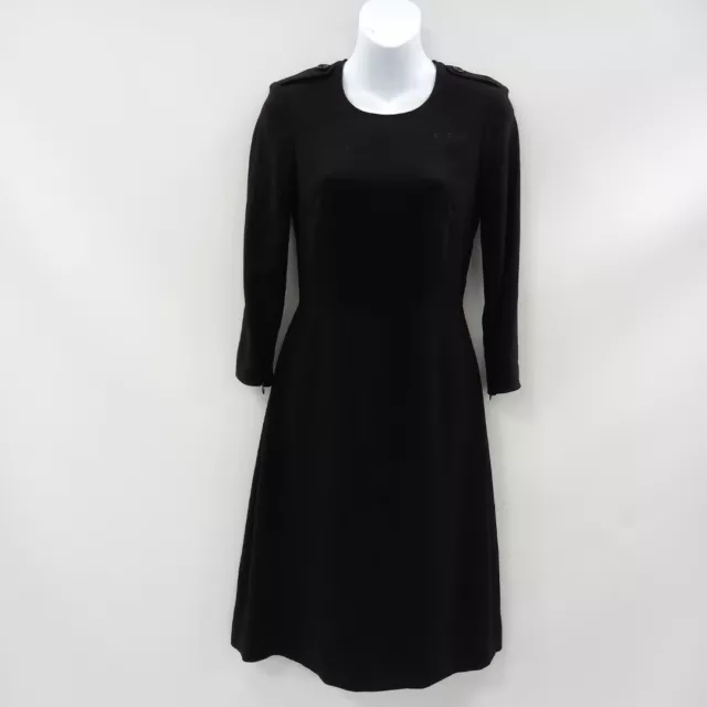 Burberry Fit & Flare Dress Size 4 Black Short Women's Designer RMF51-LR