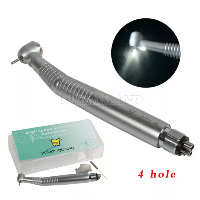 Dental LED Fiber Optic High Speed Handpiece 4-H E-generator Turbina WFJ