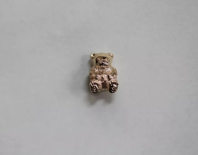 Pandora 14k Gold Teddy Bear Charm Bead