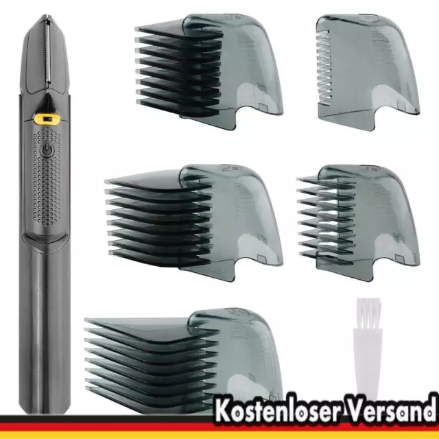 Titanium Trim Haarschneidemaschine Mit Edelstahlklingen Rasierer Clipper Set DHL