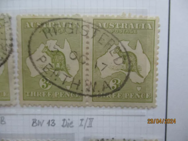 Kangaroo Stamps: 3rd Watermark Used - Excellent Item, Free Post!! (T6392)