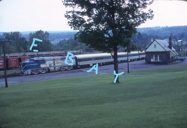 Delaware & Hudson D&H PA-4 Amtrak Port Henry NY 1976 Original Kodachrome