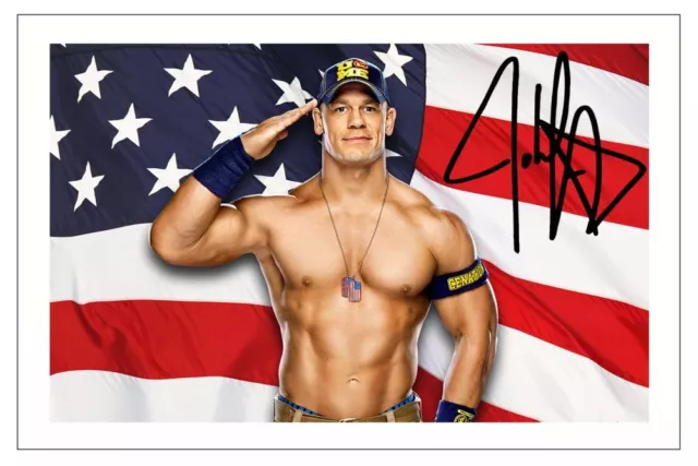 JOHN CENA Signed Autograph PHOTO Fan Gift Signature Print WWE WRESTLING