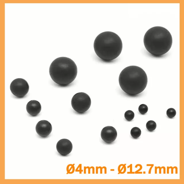 Nitrile Rubber Balls 4mm 4.5mm 4.76mm 5.3mm 6mm 7mm 8mm 9mm 10mm 12mm 12.7mm