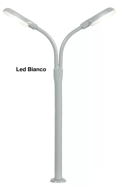 Viessmann scala N 6495 lampione ottone led bianco altezza 5  cm. a norma CE