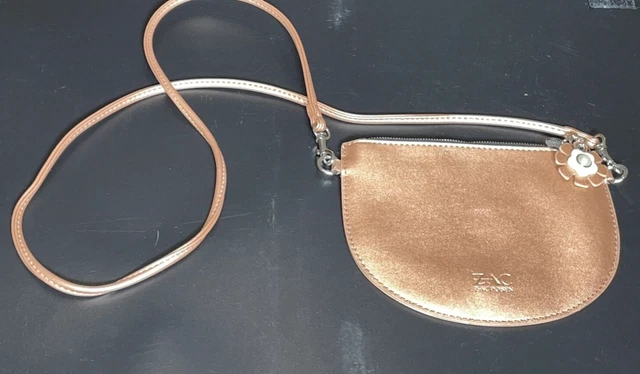 ZAC POSEN Celia Purse Metallic Rose Gold Crossbody New