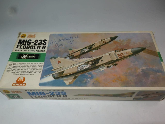 Hasegawa 1/72 Modèle Aircraft Kit MIG-23S Flogger Soviétique de Combat Scellé