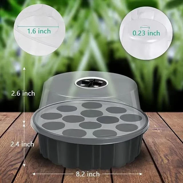 Kalolary 15PCS Pots De Pépinière Carré Transparents Carréavec 15