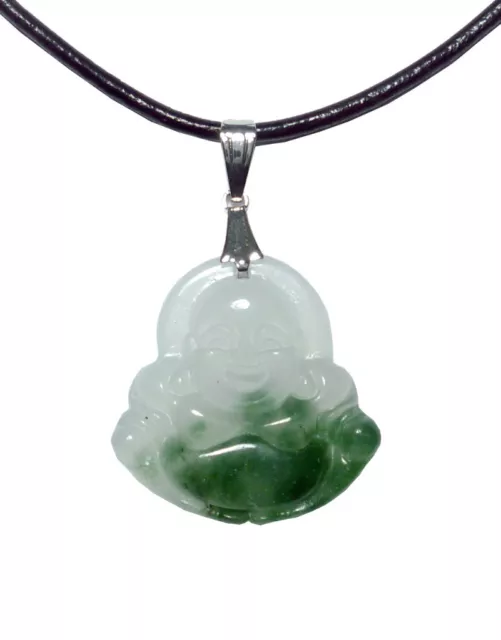 Rambo Buddha Jadeite Jade Pendant Necklace