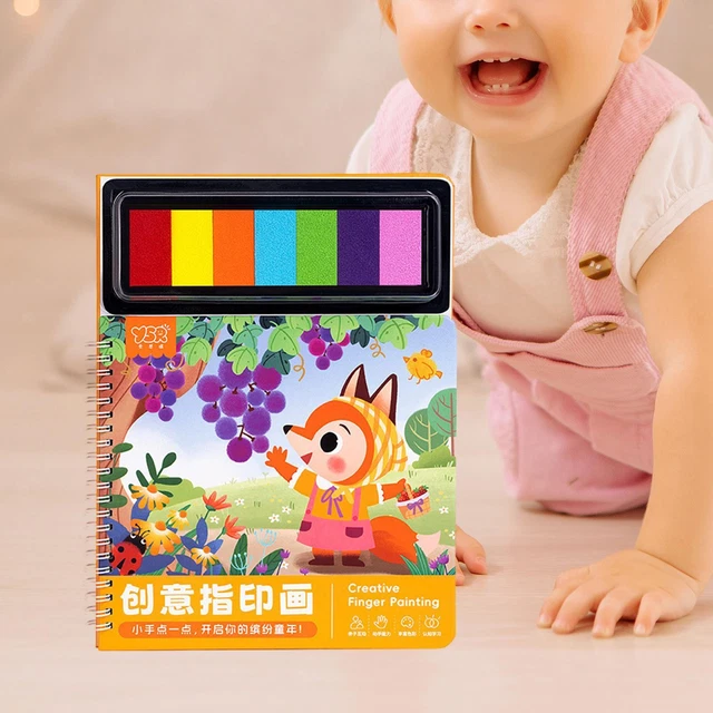 Finger Painting Kits Book Finger Drawing for Education Creativity Focus