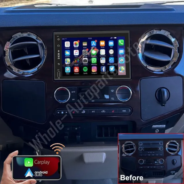 For 2006-2014 F-250 F-350 Super Duty Apple Carplay Radio Android 13 GPS NAVI WIF