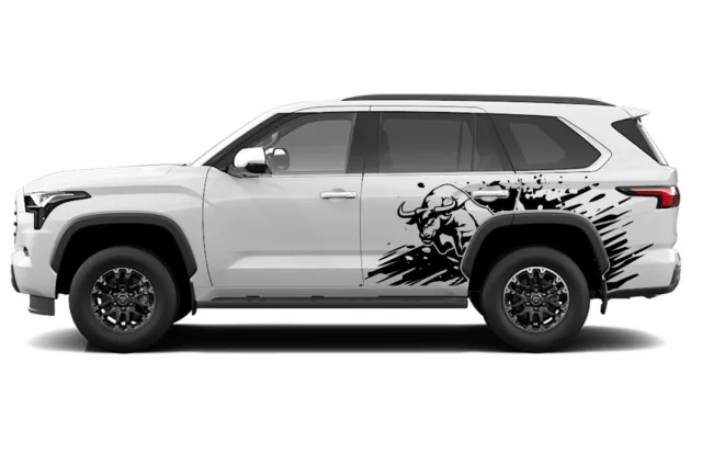 Wild Bull Side Door Decal Sticker Kit for Toyota Sequoia 2008 - Present TRD PRO