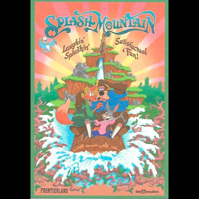 New  Splash Mountain Attraction Poster Postcard Walt Disney World WDW Frontie