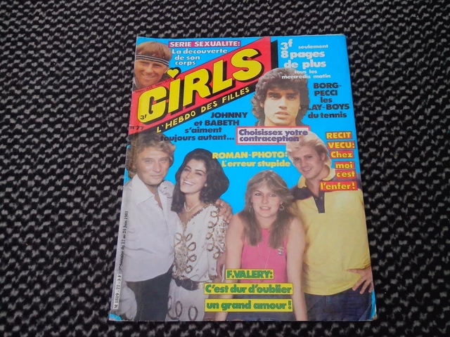 JOHNNY HALLYDAY MAGAZINE Girls n° 80 de 1981 Claude Francois EUR 39