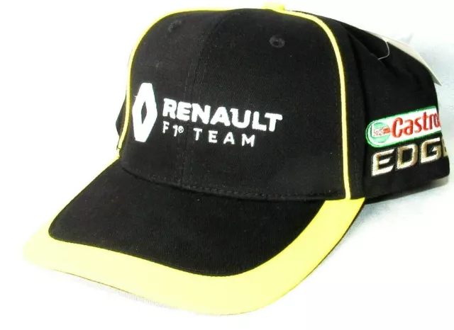 RENAULT F1 RACING TEAM Castrol Edge Adjustable Hat/Cap Black One Size >NEW<