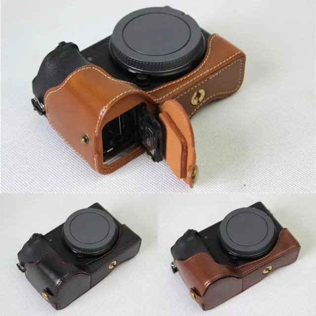Genuine Real Leather Camera Protect Half Case Grip for Sony alpha A6500