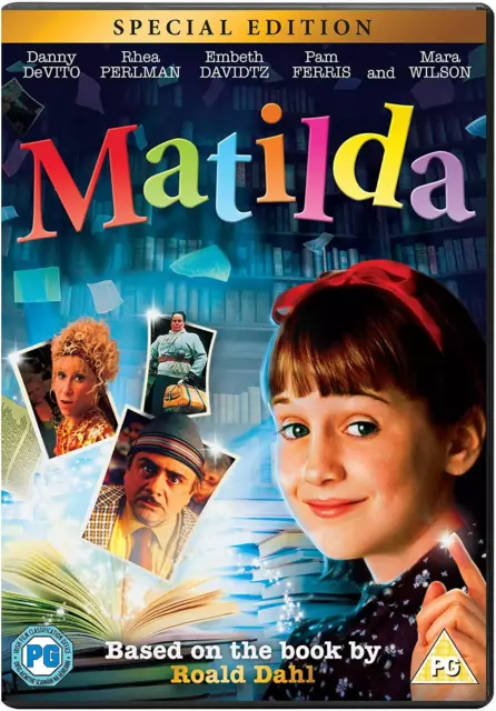 MATILDA DVD ROALD Dahl Children's Family Danny DeVito Rhea Perlman Pam ...