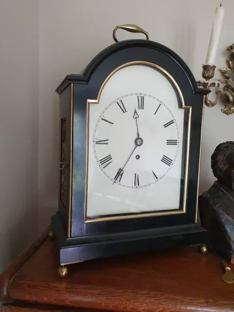 Antique Fusee Bracket / Mantel Clock Philips Brothers London Passing Strike