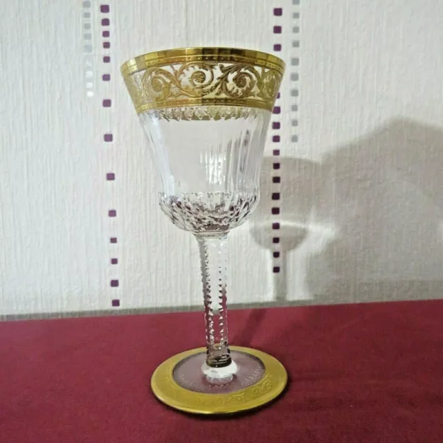 1 verres a vin ou a porto en cristal de saint louis modèle thistle  H 12,9 cm